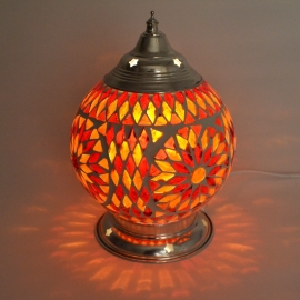 Tafellamp S - Glasmozaiek | rood