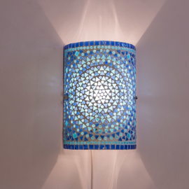 Wandlamp - Glasmozaiek | blauw