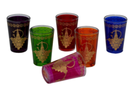 Marokkaanse theeglazen | multicolor