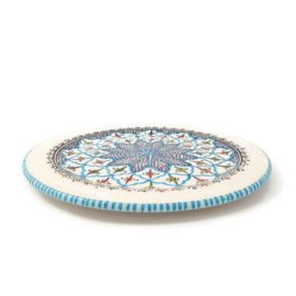 Bord turquoise blue fine - 33 cm