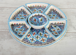 Tapas set - turquoise blue fine