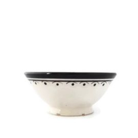 Saladeschaal - 30 cm | Zwart-wit