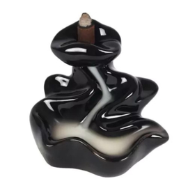 Backflow wierookbrander | Waterval - zwart