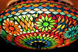 Plafonnière S - Glasmozaiek | multicolor