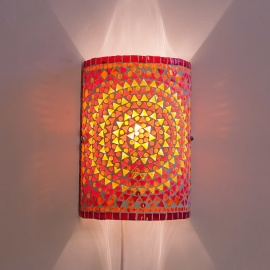 Wandlamp - Glasmozaiek | rood