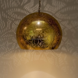 Hanglamp filigrain - bol | goud
