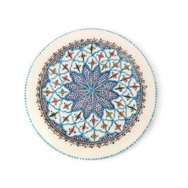 Bord turquoise blue fine - 33 cm