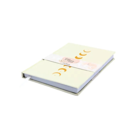 Moon journal | velvet - off white