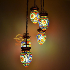 Hanglamp - 5 lampen | Multicolor Papaja
