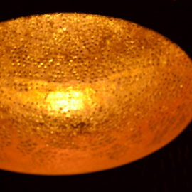 Hanglamp filigrain - druppel | wit goud