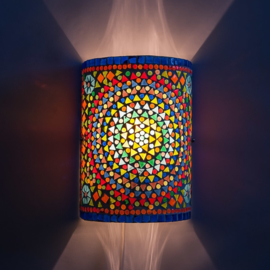 Wandlamp - Glasmozaiek | multicolor