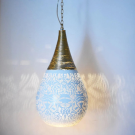 Hanglamp filigrain - wire | wit goud