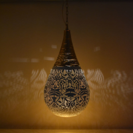 Hanglamp filigrain - wire | wit goud