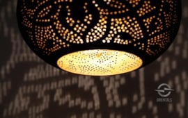 Hanglamp filigrain - xs | zwart goud