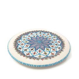 Bord turquoise blue fine - 33 cm