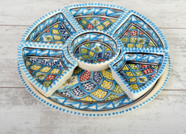 Tapas set - turquoise blue