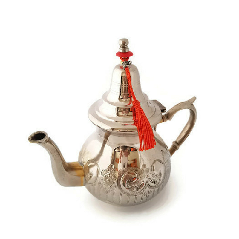 Marokkaanse theepotten, groot en klein | op elkantrawebshop.nl