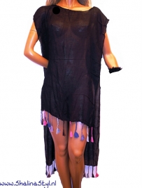 PON634  NEW IBIZA TUNIEK PONCHO  36 t/m 46