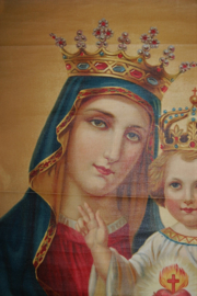 Prachtige afbeelding van Maria en kindje op canvas. ( 69 x 100 cm)