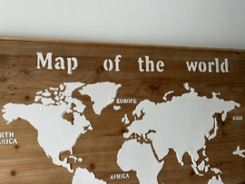 Superleuke wanddecoratie Map of the world