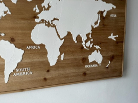 Superleuke wanddecoratie Map of the world