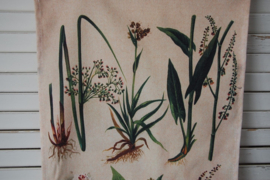 Leuk vintage wandkleed, met botanische afbeeldingen