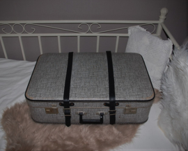 Brocante koffer, grijs
