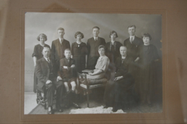 Brocante lijst met oude familiefoto