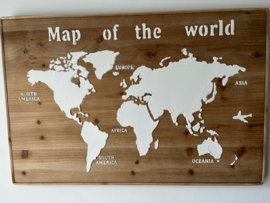 Superleuke wanddecoratie Map of the world