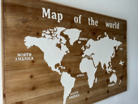 Superleuke wanddecoratie Map of the world