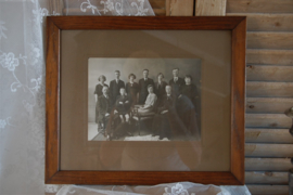 Brocante lijst met oude familiefoto