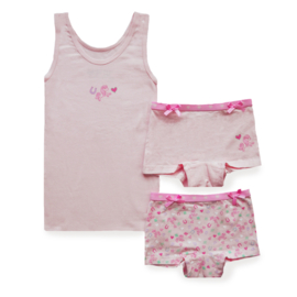 Funderwear meisjes setje paard roze (104/110 t/m 140/146)