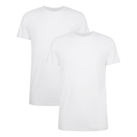 Bamboo Basics t-shirt Ruben - 002 (wit, 2-pack)