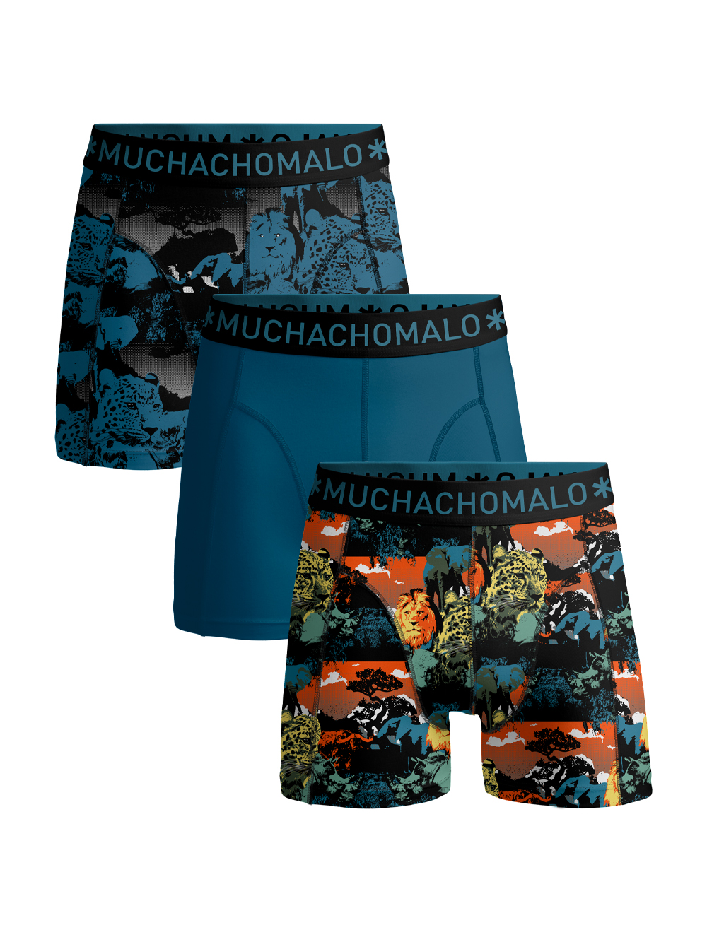 Muchachomalo boxershort U-AFRICA1010-01J (3-pack)