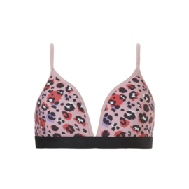 Ten Cate meisjes voorgevormde BH top leopard pink