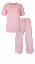 Tenderness dames pyjama 7/8 broek 15012A Pink (S t/m XXXL)