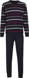 Götzburg heren tricot pyjama (632 blau-dunkel-ringel) 50 t/m 58