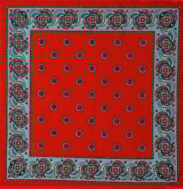 Rode  boeren zakdoek (50 cm)