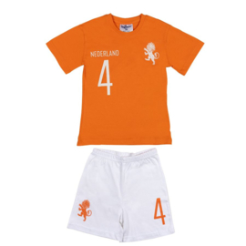 Fun2Wear NL's efltal peuter shortama oranje/wit (92 t/m 128)