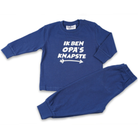 Opa's knapste Fun2Wear peuter pyjama blauw (92 t/m 128)