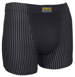 Gentlemen heren boxershort krijtstreep zwart