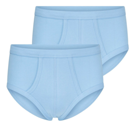 Beeren heren slip licht blauw met voorsluiting (2 stuks)