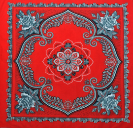 Rode boeren zakdoek (63 cm)