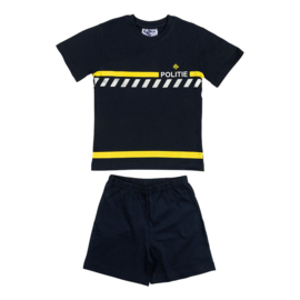 Fun2Wear Politie peuter shortama blauw (92-98 en 122/128)