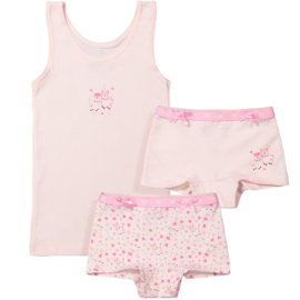 Funderwear meisjes setje alpaca roze (92/98 t/m 140/146)