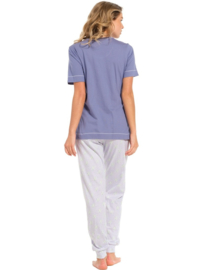 Pastunette dames pyjama korte mouw blue 20241-122-2 (38 t/m 46)