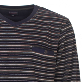Paul Hopkins heren badstof pyjama Total Eclips Blue (2403A) 48 t/m 58