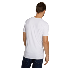 Bamboo Basics t-shirt V-hals Velo - 001 (wit, 2-pack)