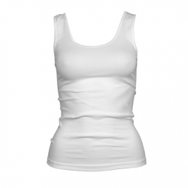 Beeren dames hemd Tactel  (micro) breed bandje wit