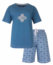 Irresistible dames shortama 15005A Ocean Blue (S t/m XXXL)